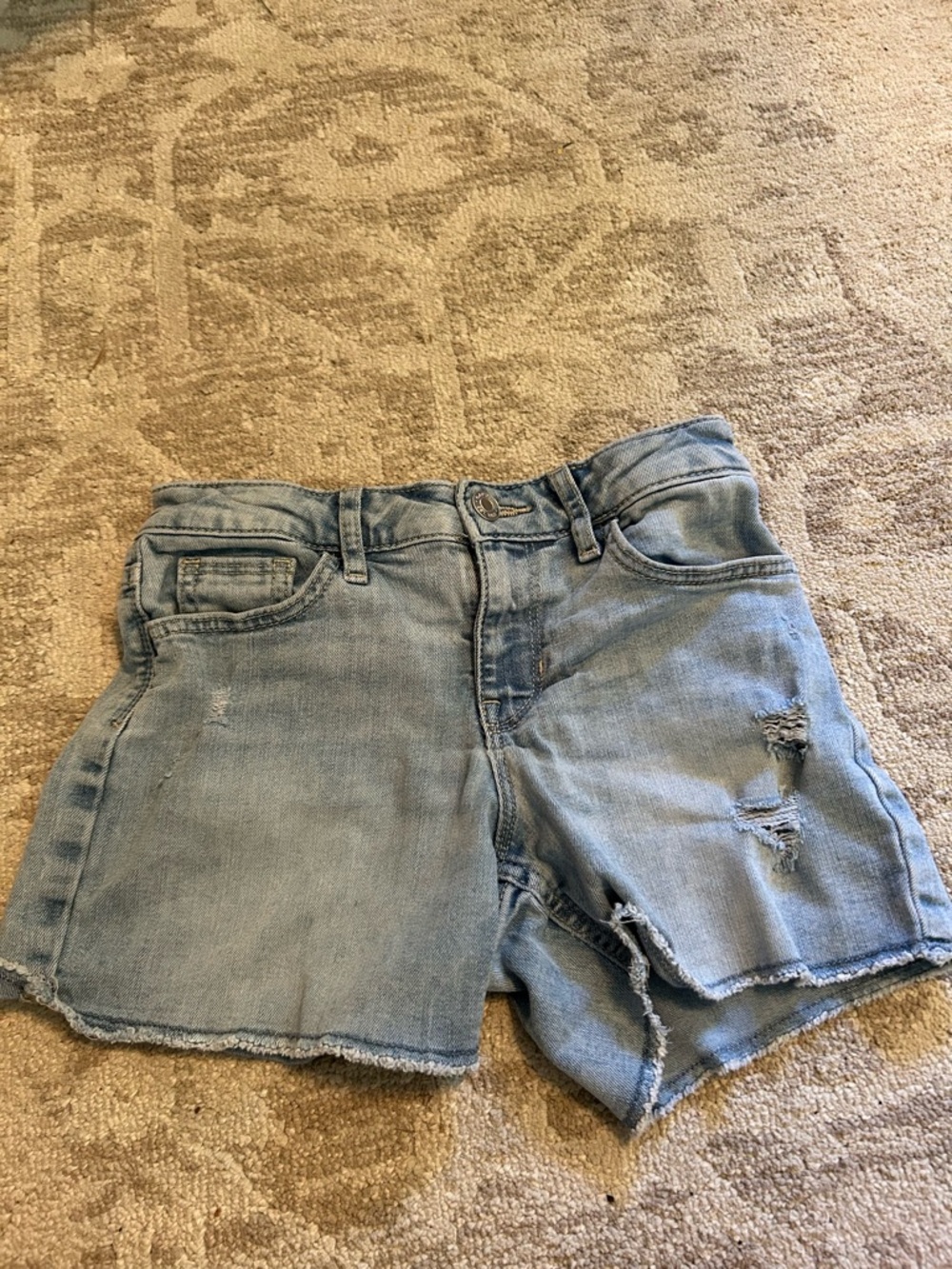 GAP Light Blue Distressed Denim Shorts